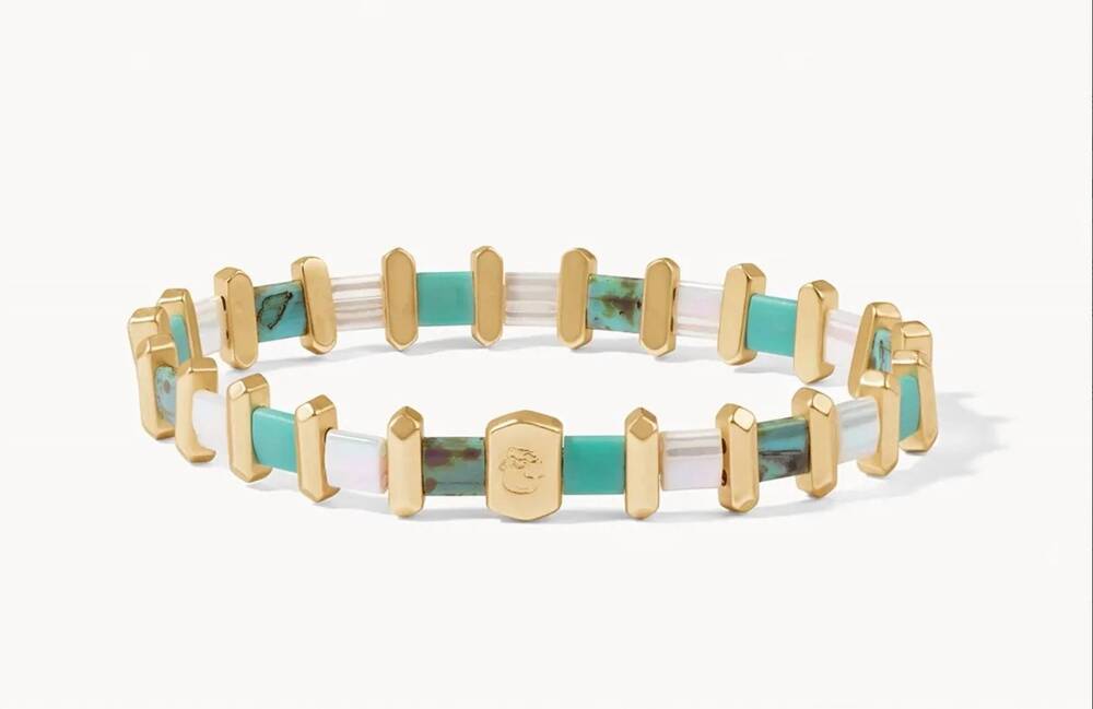 NEW SPARTINA 449 women's tila stretch bracelet in turquoise